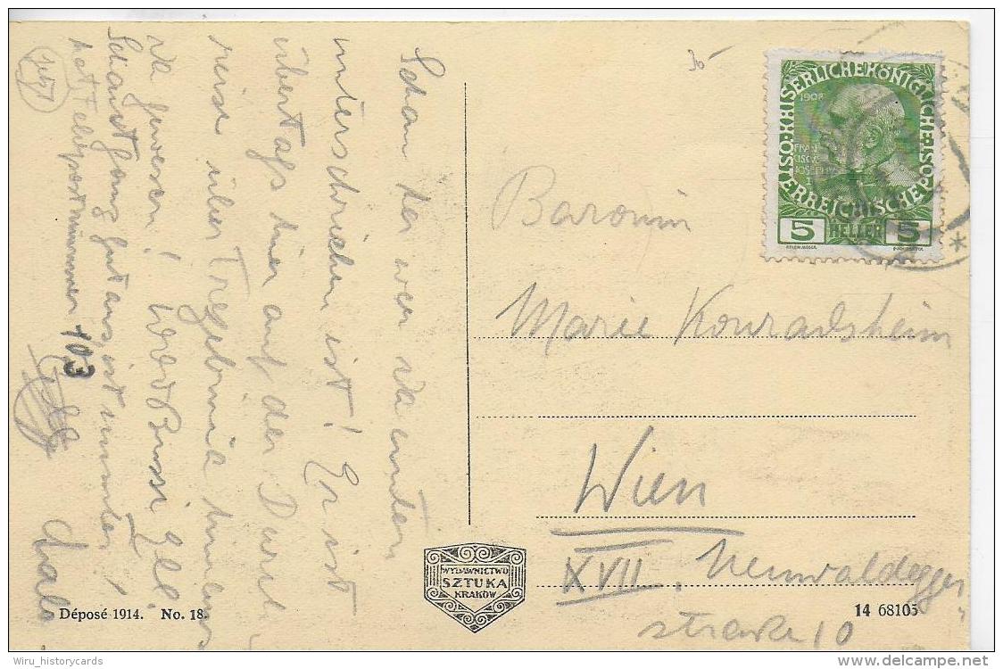 AK 0031  Krakow - Wodotrysk Na Plantations / K. K. Österreich Um 1914 - Poland