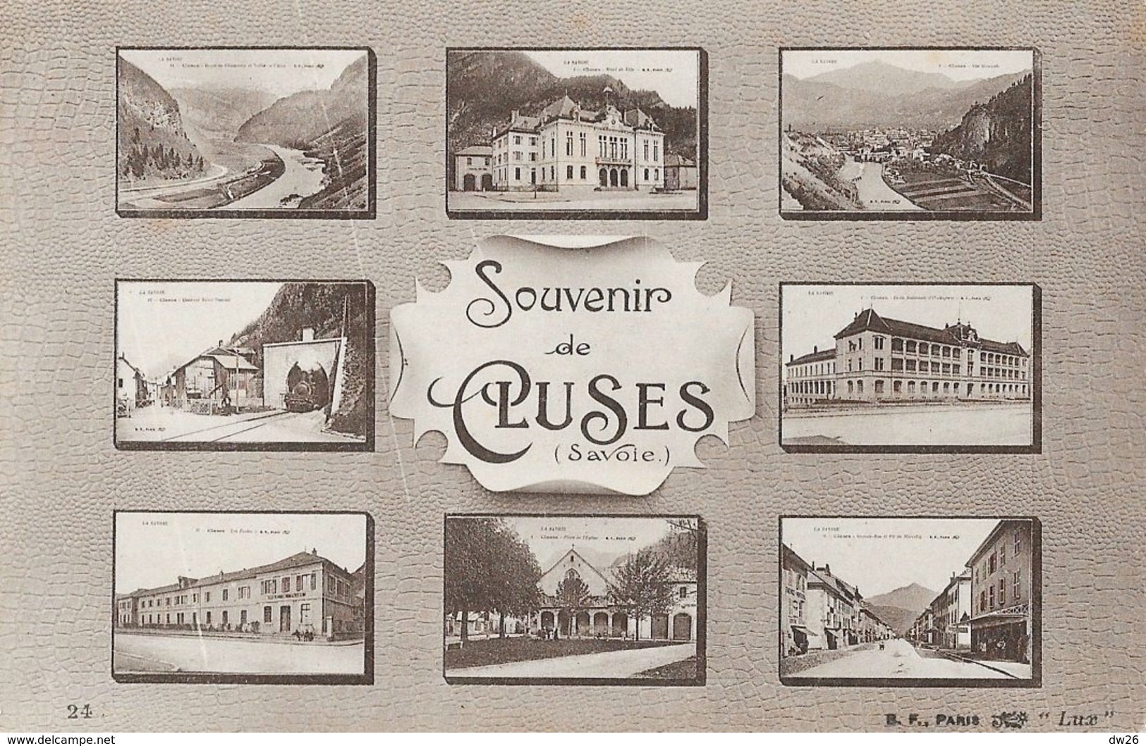 Souvenir De Cluses (Savoie) - Multivues - Edition B.F. Paris - Carte Lux Non Circulée - Souvenir De...