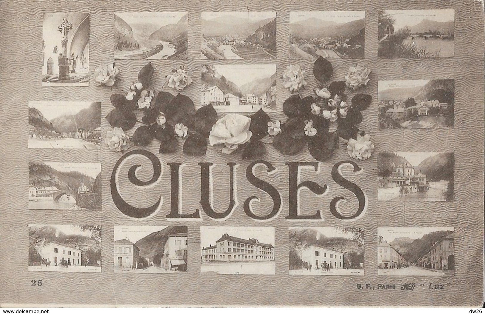 Souvenir De Cluses (Savoie) - Multivues - Edition B.F. Paris - Carte Lux Non Circulée - Gruss Aus.../ Gruesse Aus...