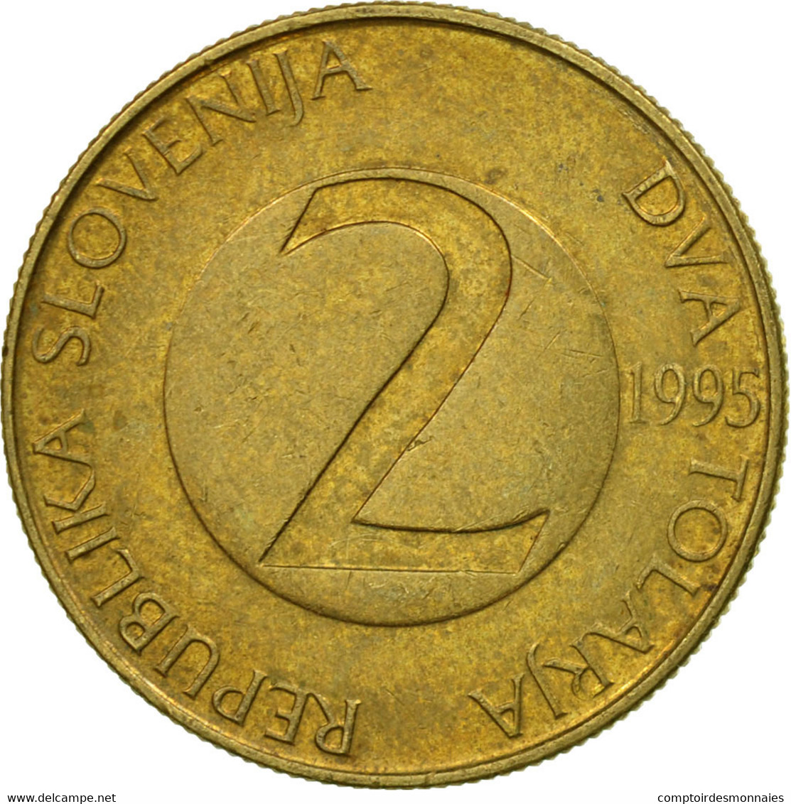 Monnaie, Slovénie, 2 Tolarja, 1995, TTB, Nickel-brass, KM:5 - Slovenia