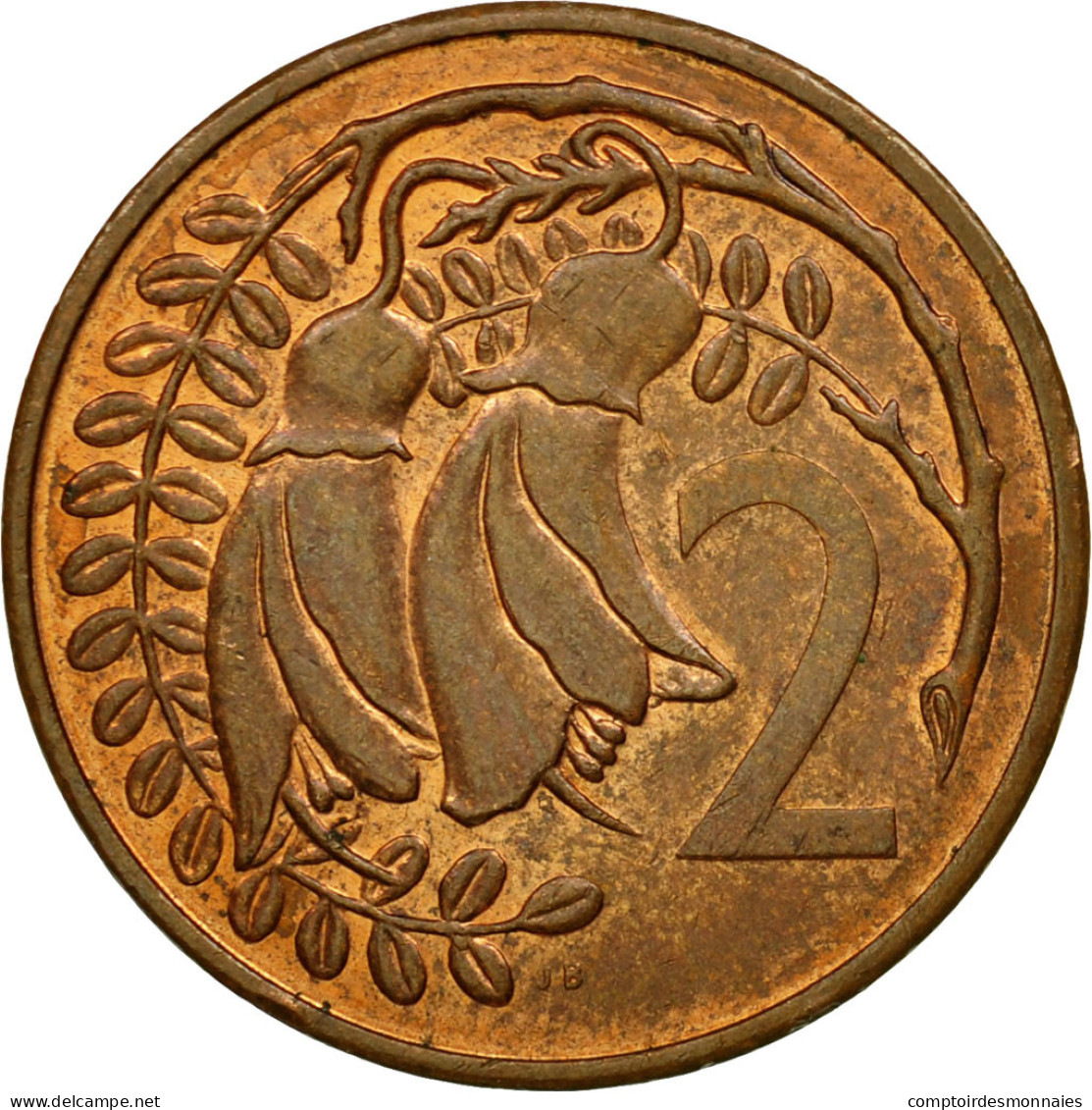 Monnaie, Nouvelle-Zélande, Elizabeth II, 2 Cents, 1982, TTB, Bronze, KM:32.1 - Nouvelle-Zélande