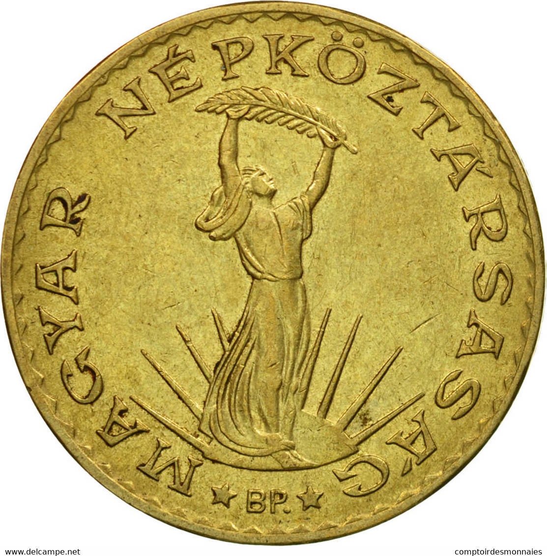 Monnaie, Hongrie, 10 Forint, 1989, TTB, Aluminum-Bronze, KM:636 - Hungary