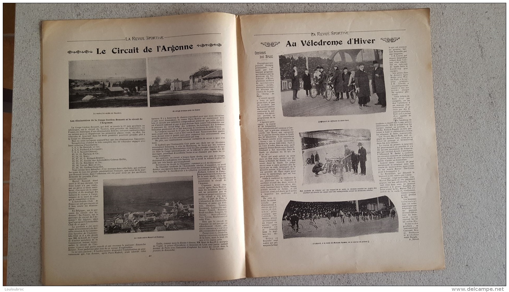 LA REVUE SPORTIVE JANVIER 1904 N°3 LES MATCHES INTERNATIONAUX DE FOOTBALL ET LE CRITERIUM DE CROSS CYCLO PEDESTRE - Sport