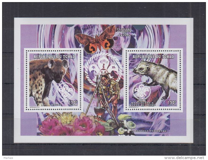 M548. Chad - MNH - Nature - Animals - Mushrooms - Butterflies - Cactuses - Scout - Autres & Non Classés