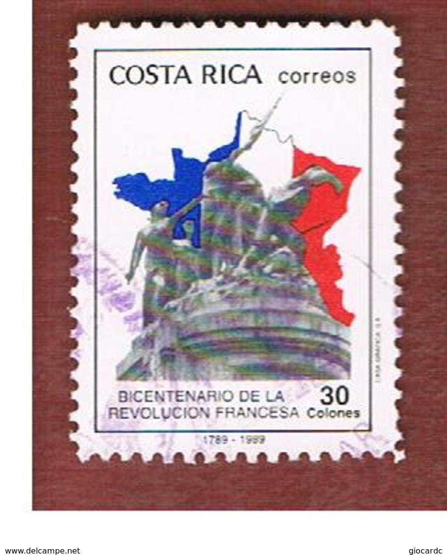 COSTA RICA  -  SG 1489  -  1989 FRENCH REVOLUTION BICENTENARY  -  USED ° - Costa Rica