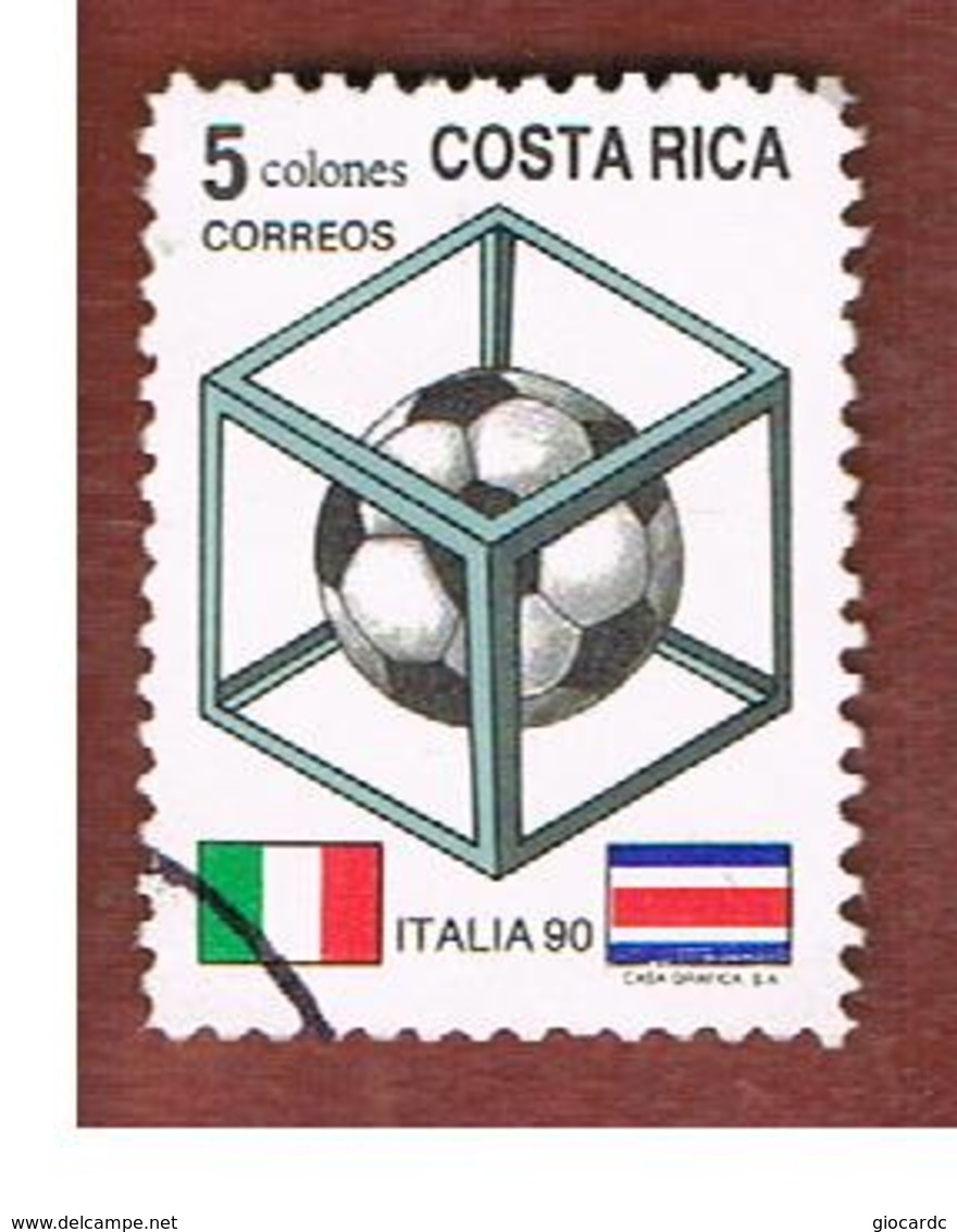 COSTA RICA  -  SG 1498  -  1990 WORLD CUP FOOTBALL  -  USED ° - Costa Rica