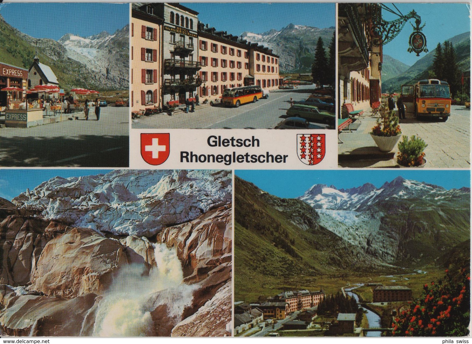 Gletsch Rhonegletscher - Postauto - Photo: Geiger - Autres & Non Classés