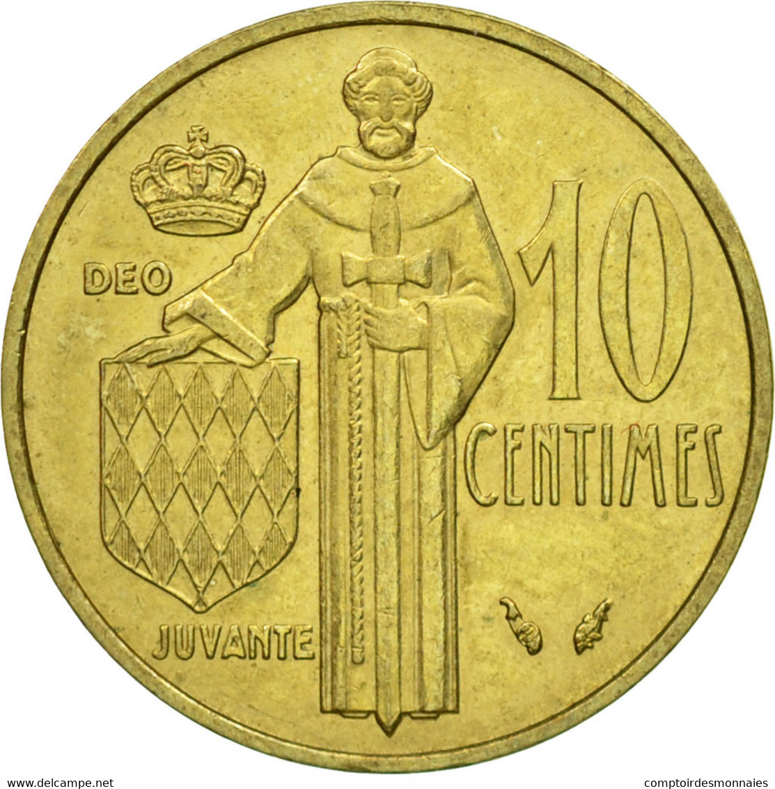 Monnaie, Monaco, Rainier III, 10 Centimes, 1978, TTB, Aluminum-Bronze - 1960-2001 Nouveaux Francs
