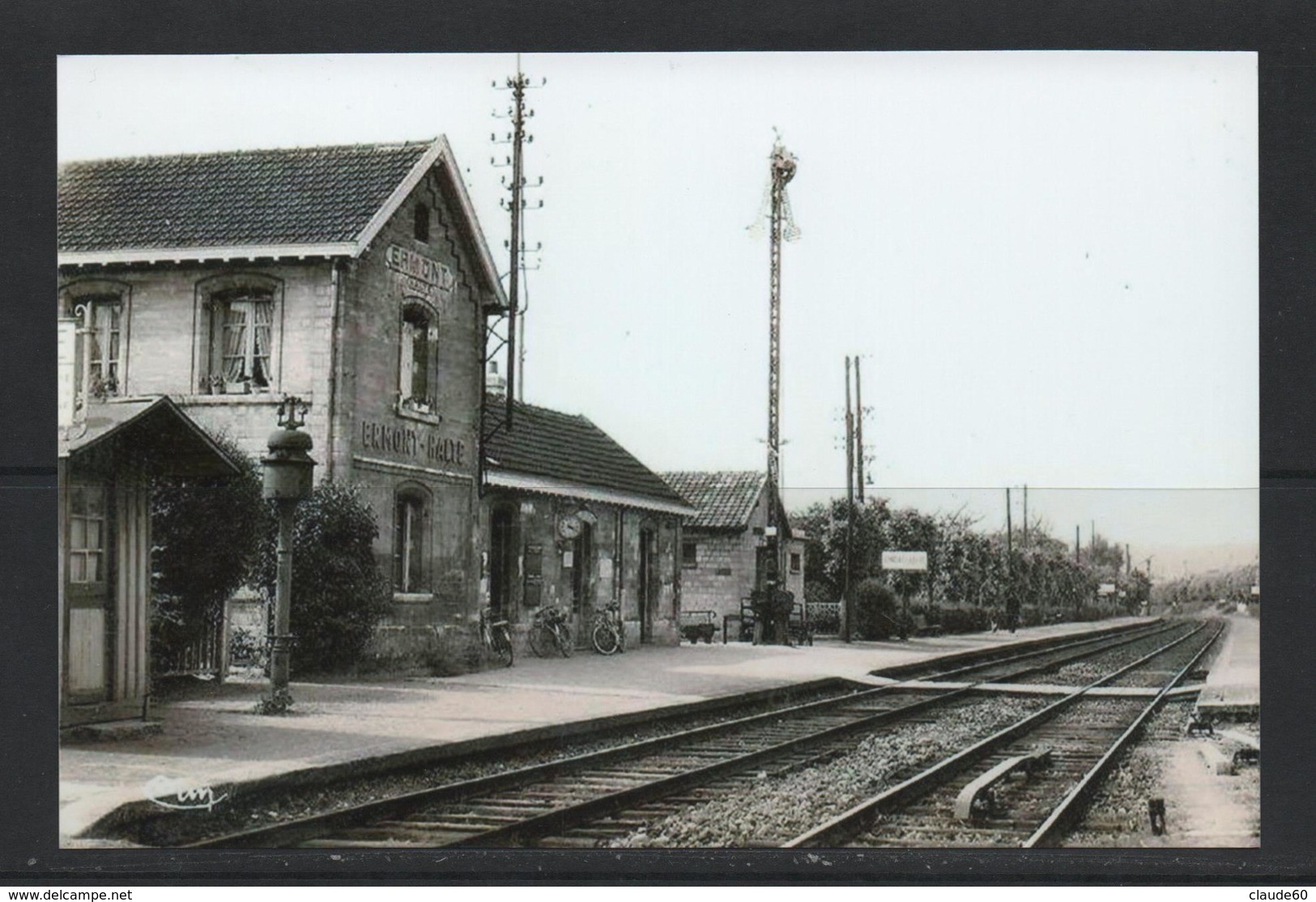 PAS DE CHEQUE REPRODUCTION ERMONT EAUBONNE  95 VAL D' Oise Gare Station - Autres & Non Classés