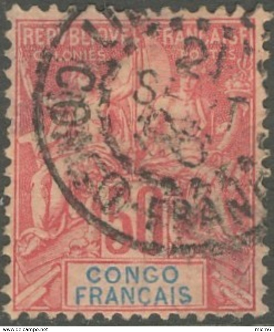 Congo Français 1892-1900 - N° 22 (YT) N° 22 (AM) Oblitéré. Aminci. - Used Stamps