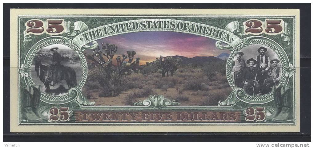 XX-/-062--  U.S.A  -  BILLET FAC-SIMILE Sur " THE WILD WEST - L'OUEST SAUVAGE   " , SUPERBE  * * , Liquidation - Other - America