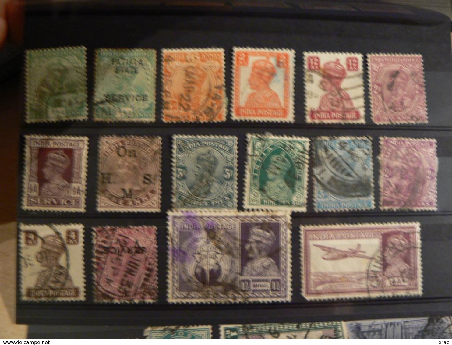 INDE - Lot de timbres anciens et plus récents