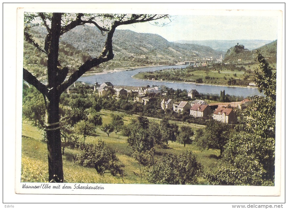 ***  TCHEQUIE *** WANNOW Elbe Mit Dem Schreckenstein -unused - Repubblica Ceca