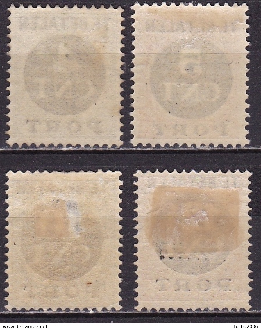 1924 Frankeerzegels Der Uitgifte 1899 Etc Overdrukt In Zwart Complete Ongestempelde Serie NVPH 65 / 68 - Postage Due