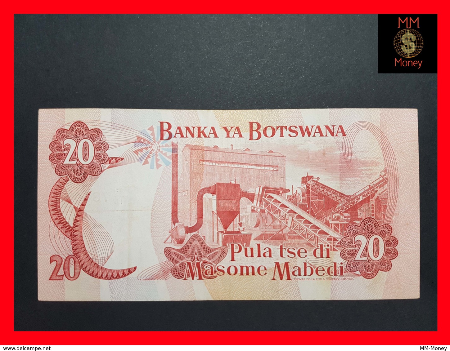 BOTSWANA 20 Pula 1989   P.  10  Sig. Mogae - Hermans   Printer TDLR      VF ++ - Botswana