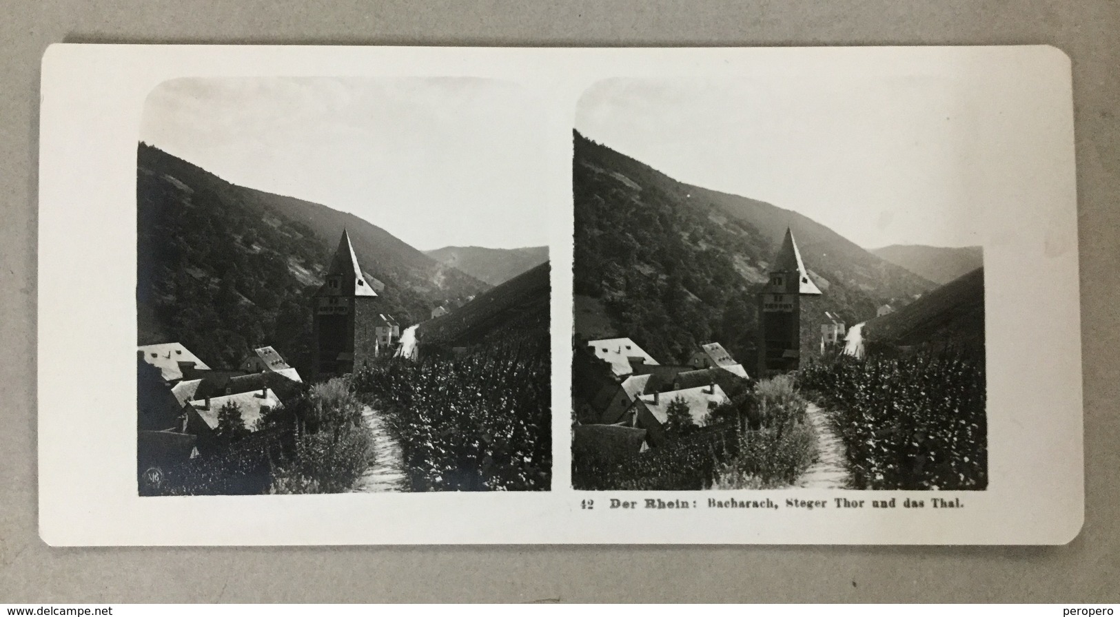 GERMANY   DER RHEIN   BACHARACH  Photo Stéréoscopique STEREO PHOTO Stereoview - Stereo-Photographie