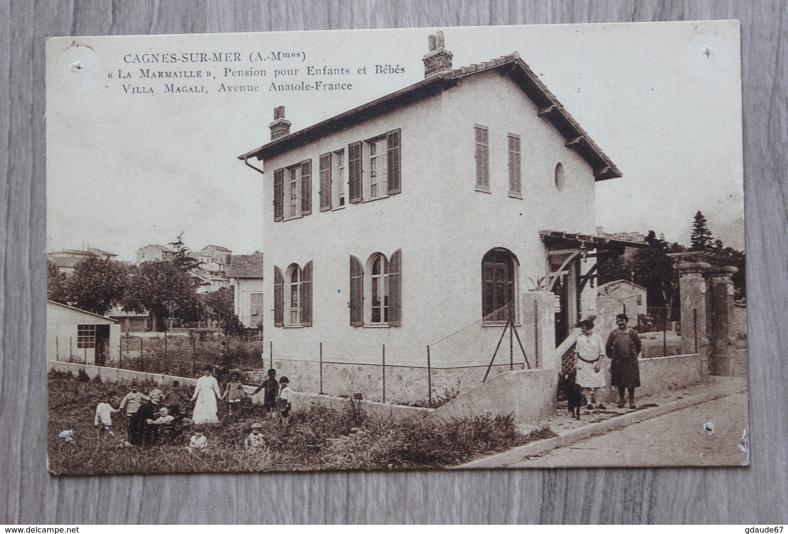 CAGNES SUR MER (06) - VILLA MAGALI - LA MARMAILLE PENSION POUR ENFANTS ET BEBES - Cagnes-sur-Mer