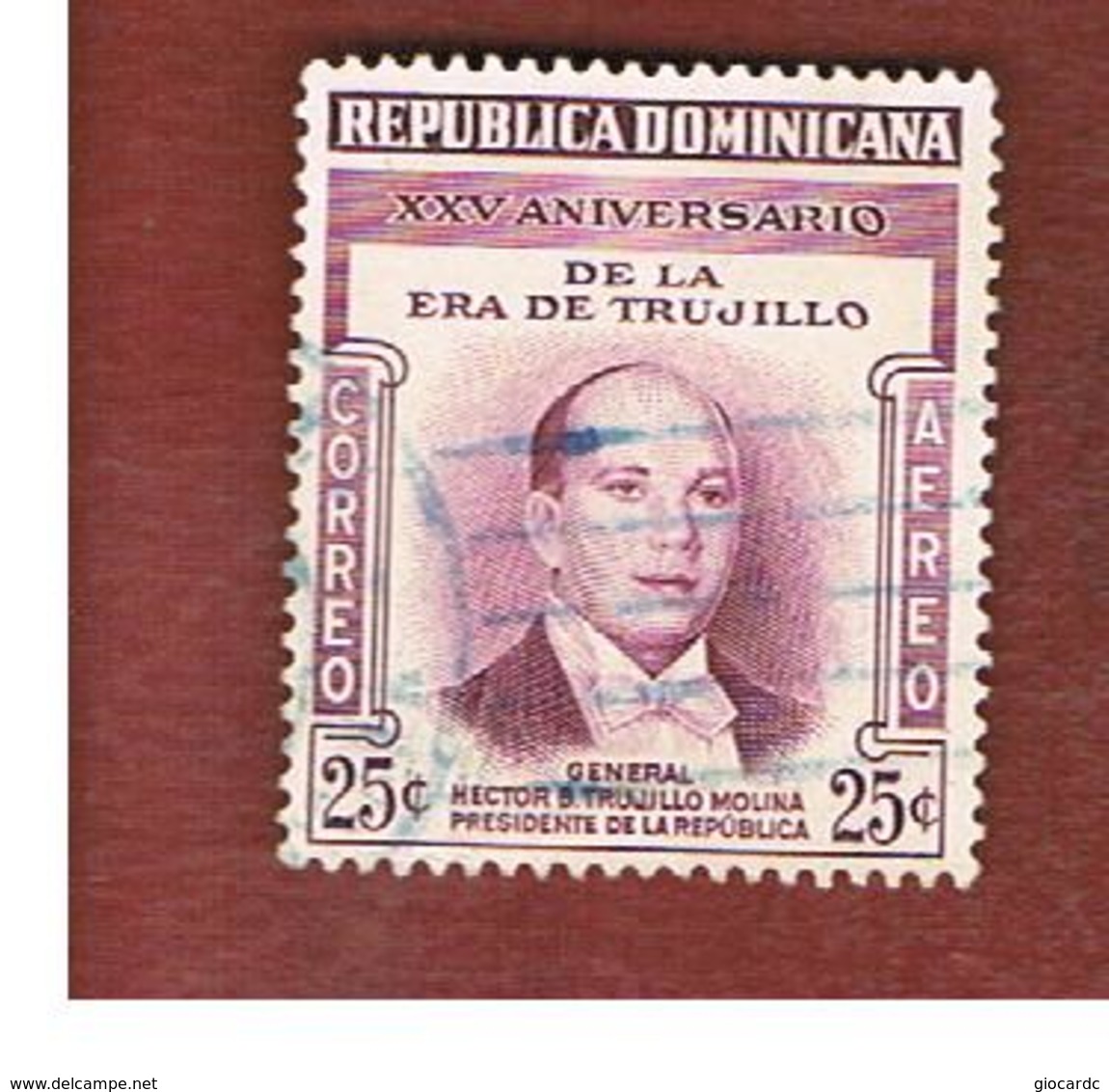 REPUBBLICA DOMENICANA (DOMINICAN REPUBLIC)  - SG 644  -  1955  25 YEARS OF TRUJILLO ERA         - USED - Repubblica Domenicana