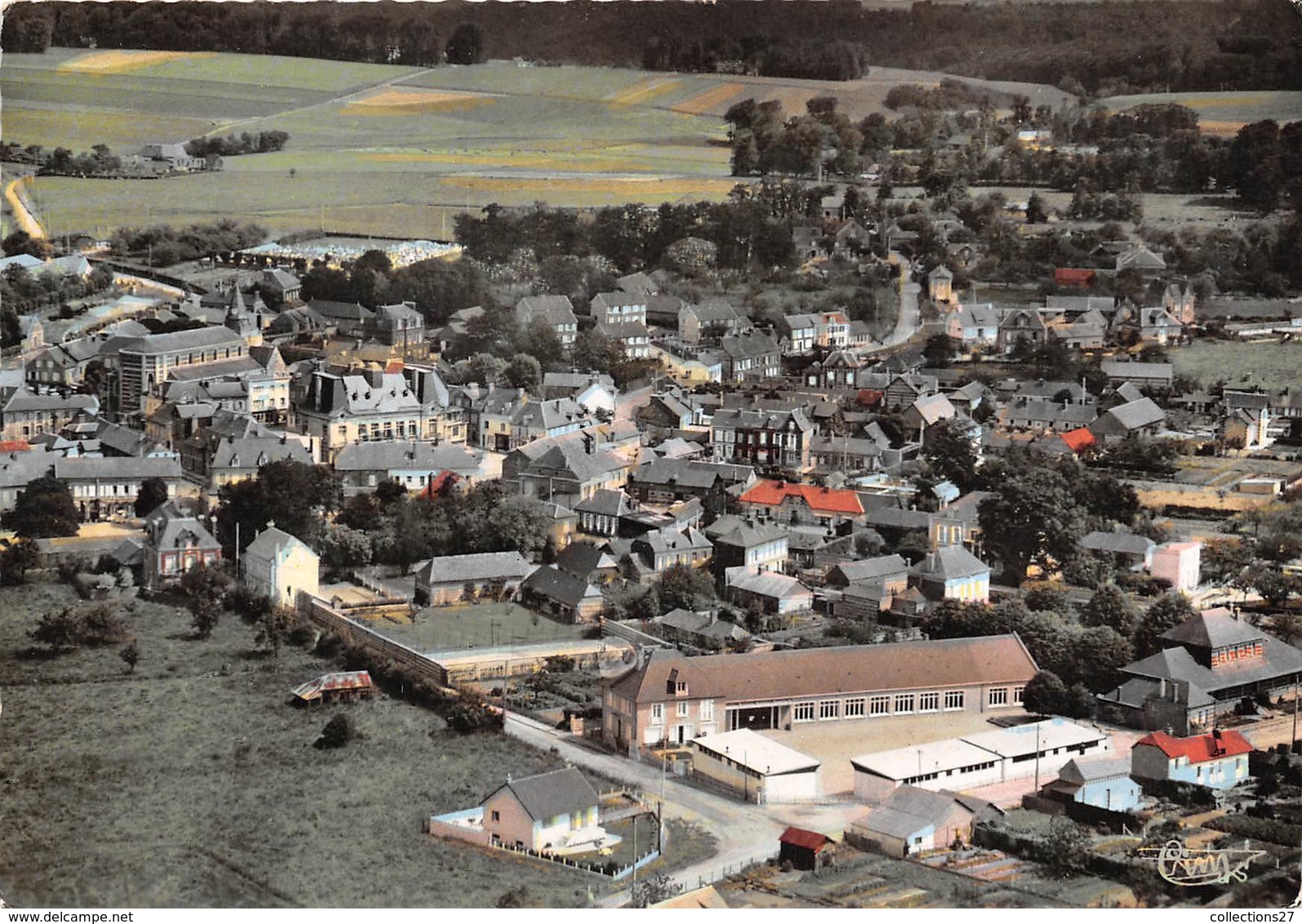 76-CRIQUETOT-L'ESTIVAL- VUE AERIENNE LE C.E.G - Criquetot L'Esneval