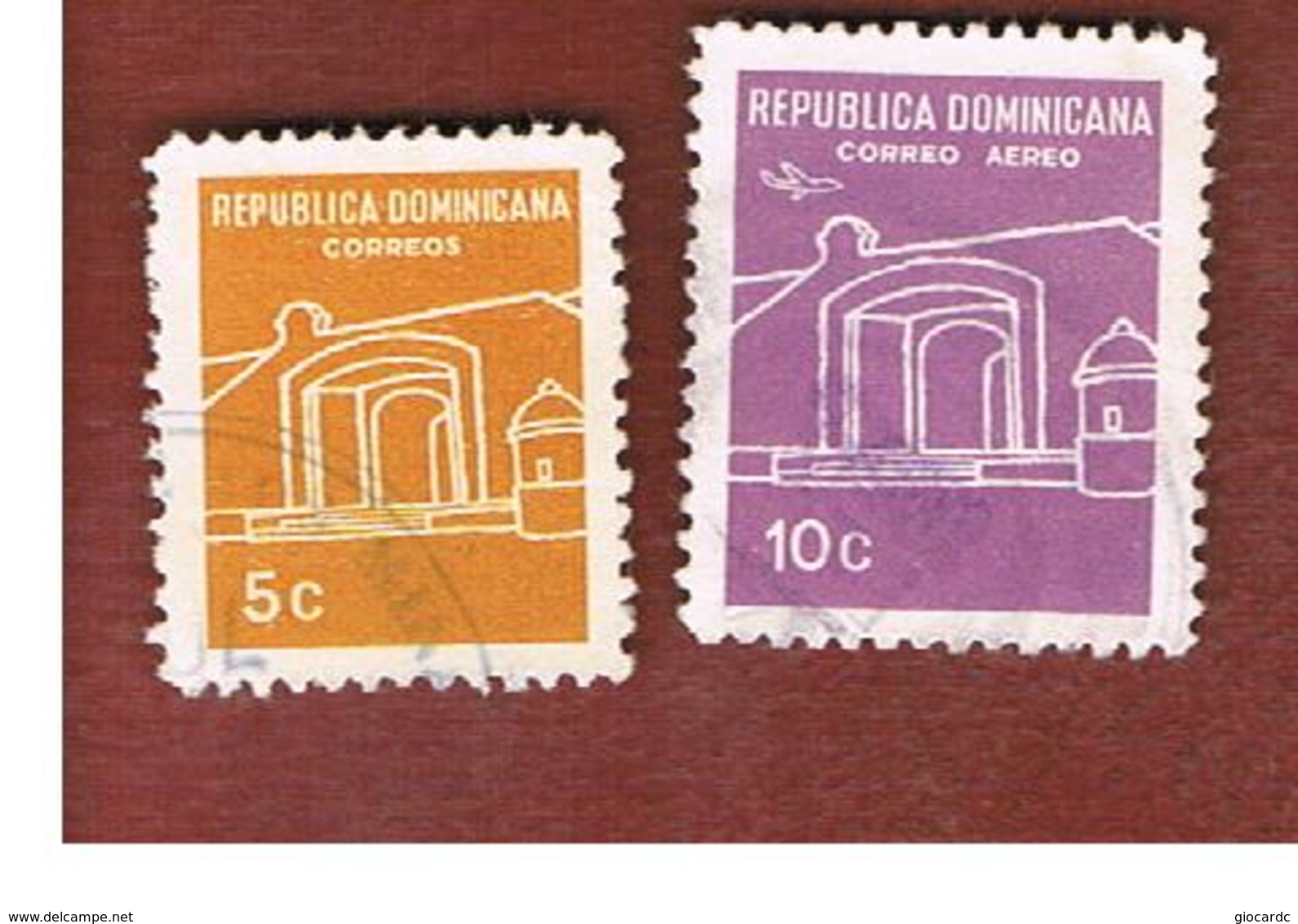 REPUBBLICA DOMENICANA (DOMINICAN REPUBLIC)  - SG 990.993  -  1967  NATIONAL SHRINE        - USED - Repubblica Domenicana