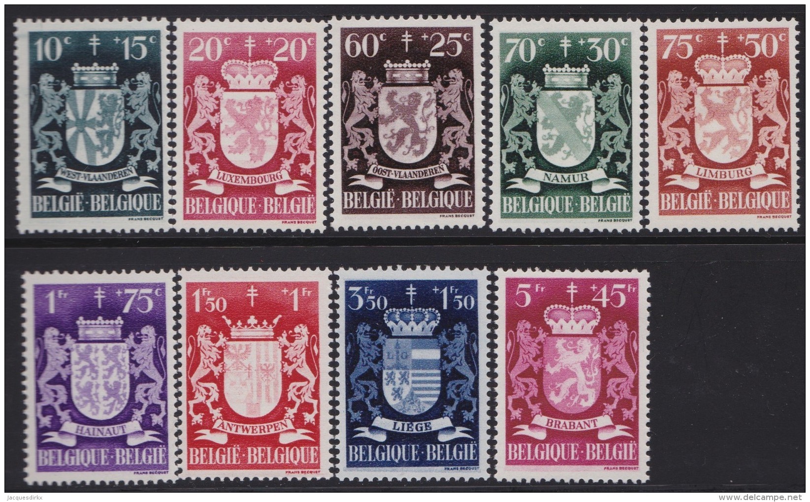 Belgie    .    OBP   .   716/724     .     **     .    Postfris ZONDER  Charnier    .  / .  Neuf SANS  Charniere - Unused Stamps