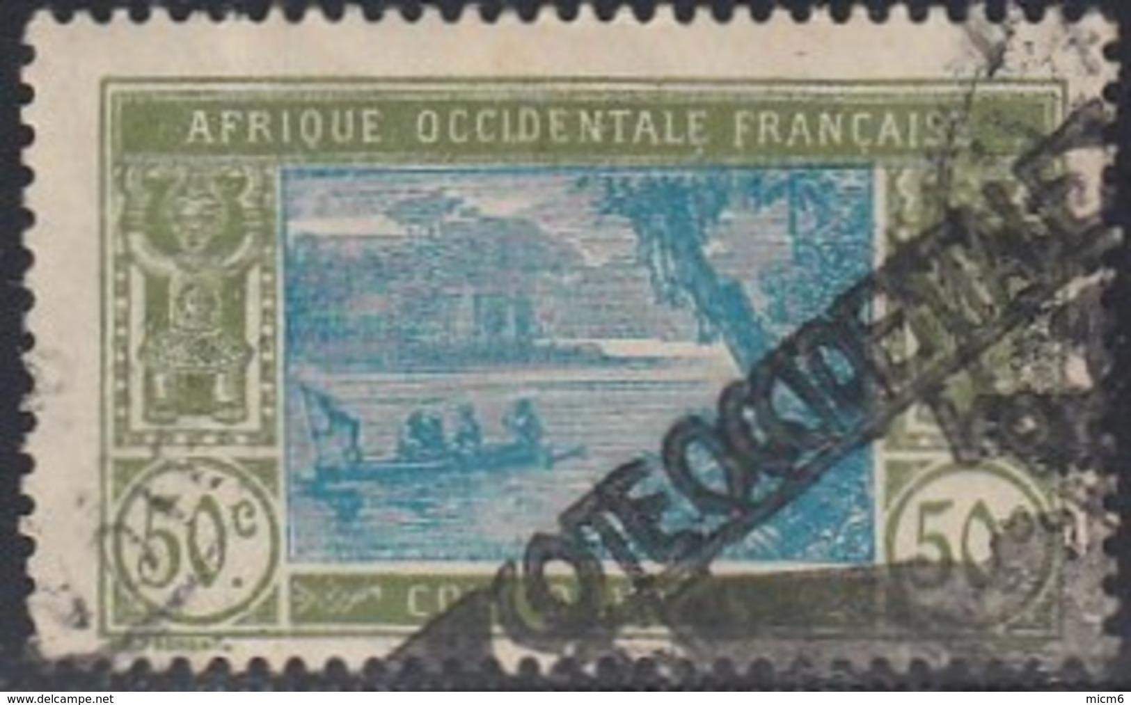 Côte D'Ivoire 1913-1944 - Griffe Sur N° 69 (YT) N° 75 (AM). Oblitération. - Oblitérés