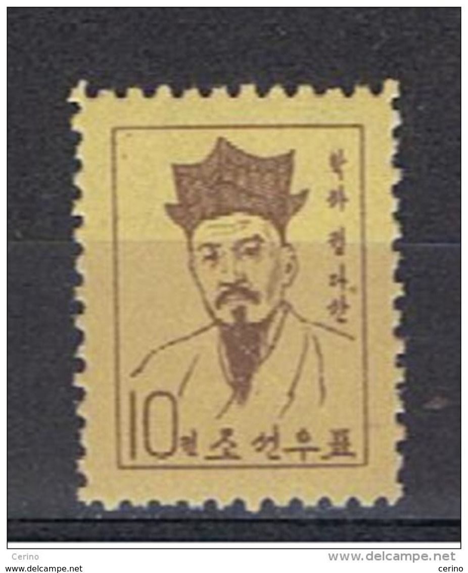 COREA  DEL  NORD:  1959  JUNG  DA  SAN  -  10 Ch. BRUNO-ROSSO  E  PAGLIERINO  N. -  YV/TELL. 170 - Corea Del Nord