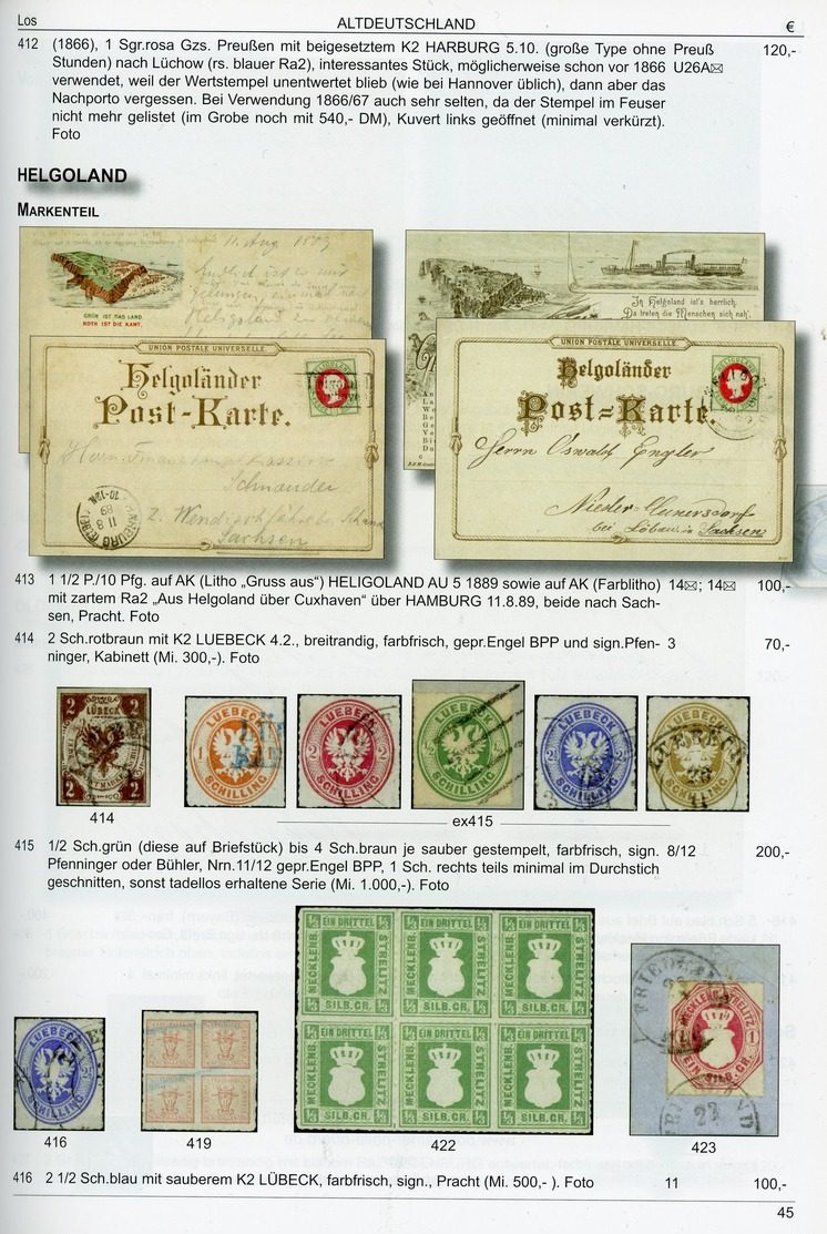 49. Potsdamer Philatelistsiches Büro Auktion 2013 - Catalogues For Auction Houses