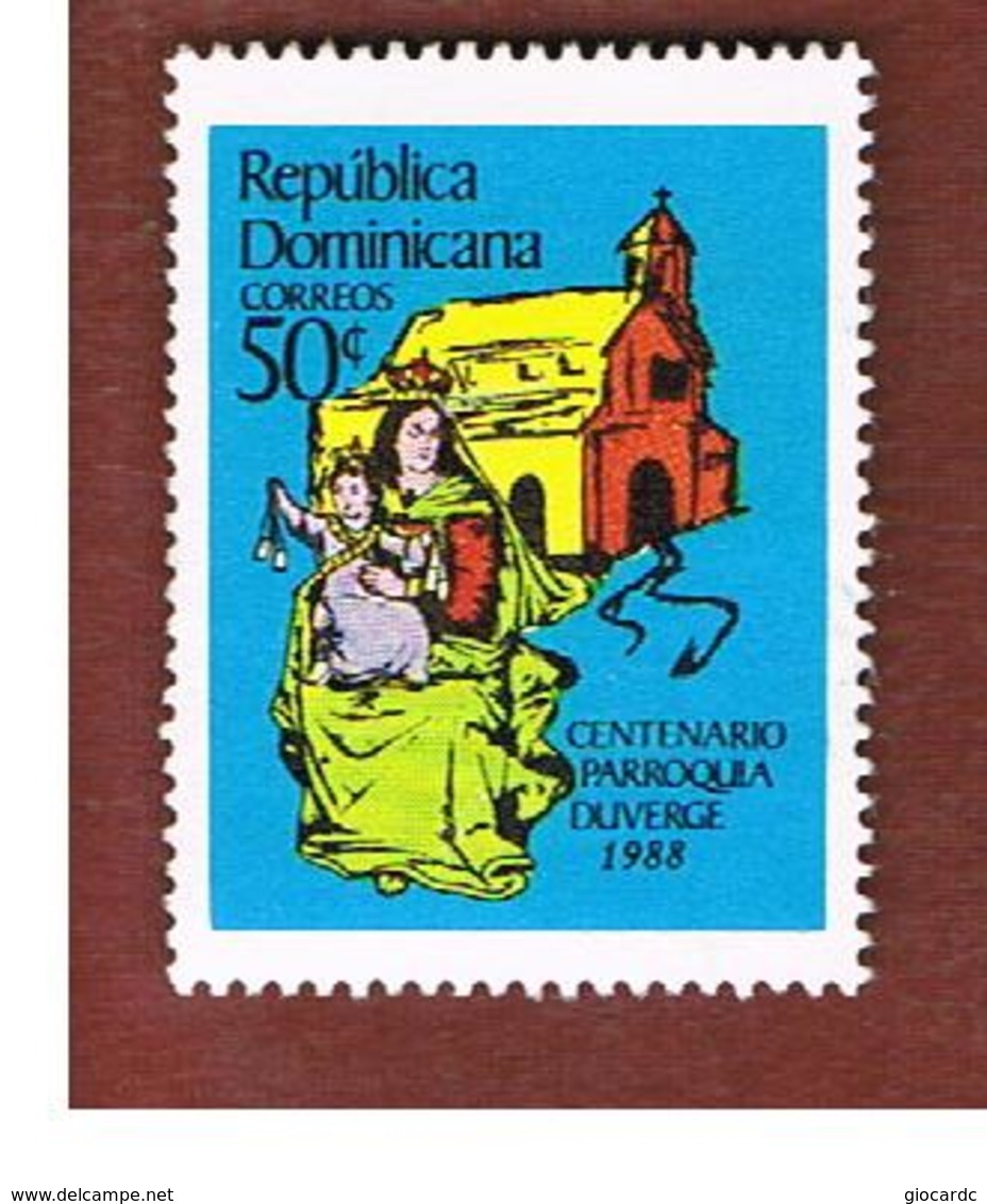 REPUBBLICA DOMENICANA (DOMINICAN REPUBLIC)  - SG 1710  -  1988 OUR LADY OF CARMELITES CHURCH          - USED - Repubblica Domenicana