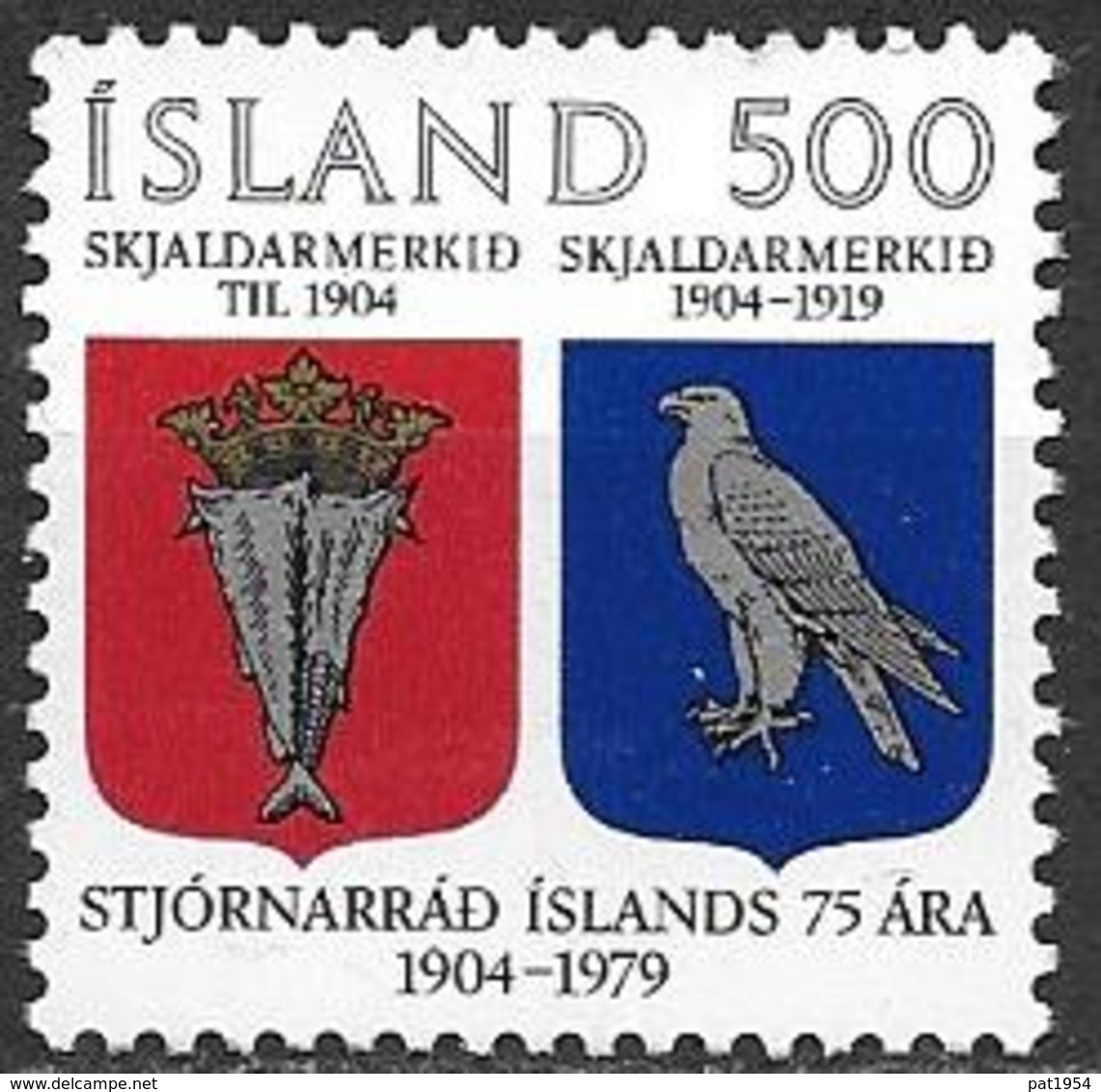 Islande 1979 N° 497 Neuf ** MNH 75ans Du Gouvernement Islandais - Nuovi