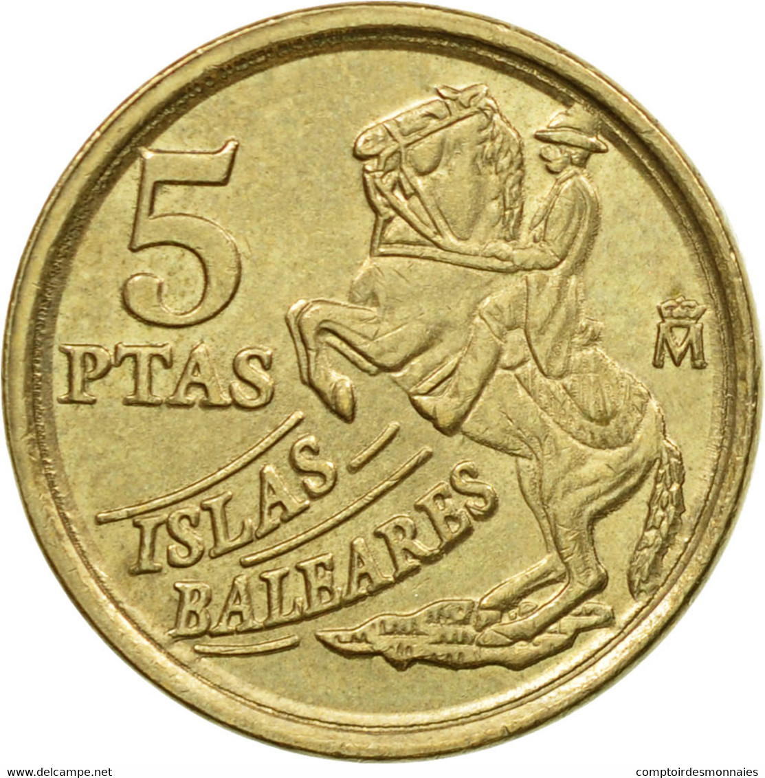 Monnaie, Espagne, Juan Carlos I, 5 Pesetas, 1997, Madrid, TB+, Aluminum-Bronze - 5 Pesetas