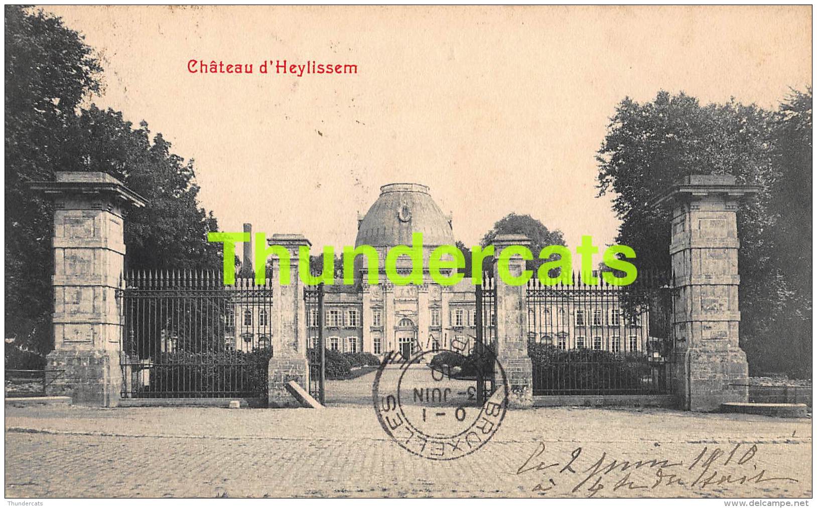 CPA HEYLISSEM CHATEAU D'HEYLISSEM ( PETITE DECHIRURE ) - Hélécine