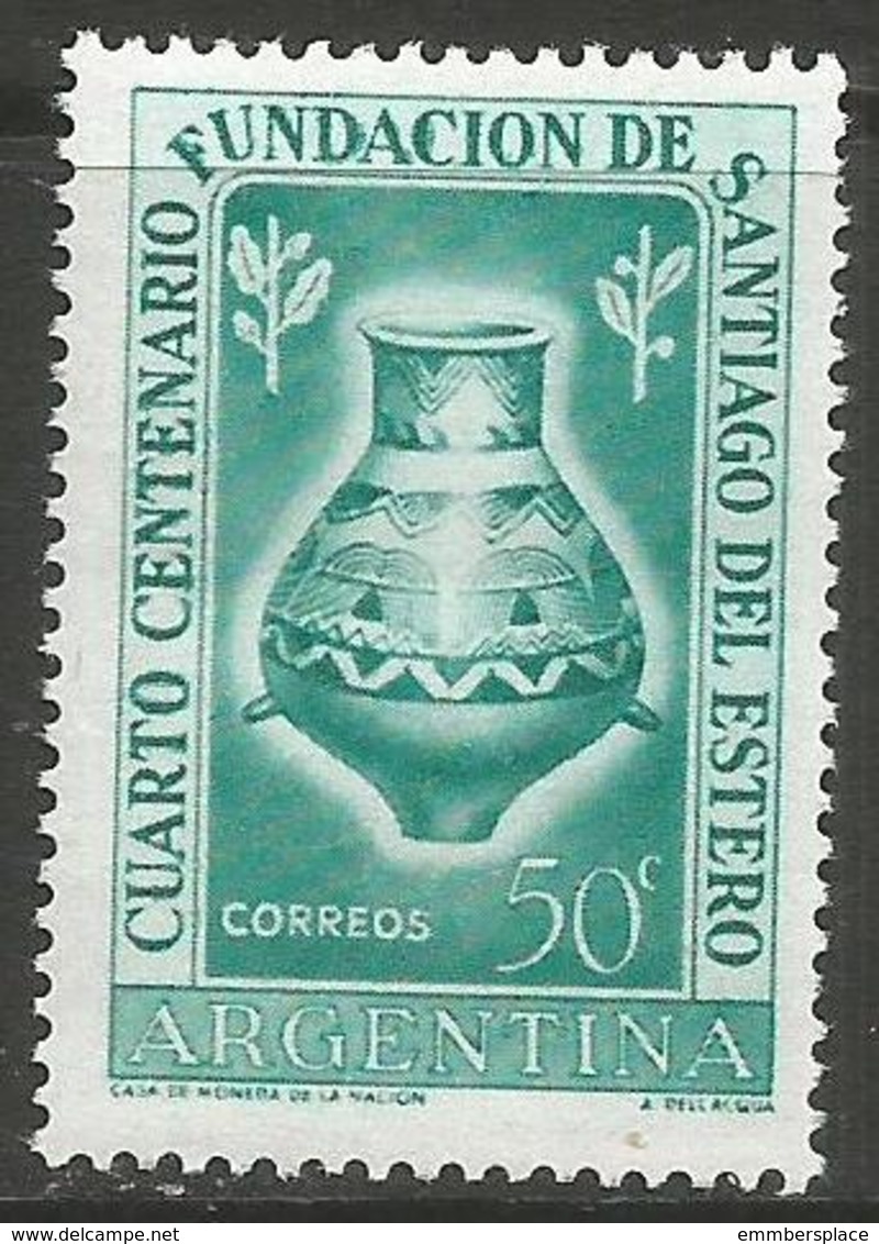 Argentina - 1953 Santiago Del Estero MNH *   Sc 619 - Unused Stamps