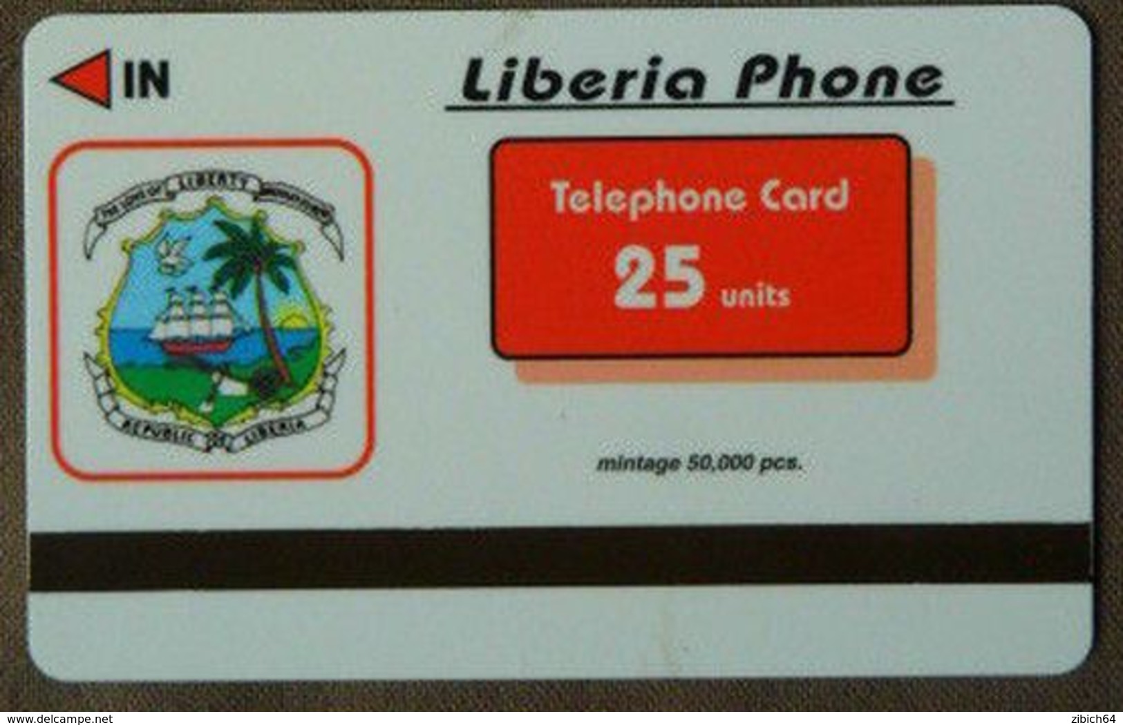 LIBERIA  Magnetic Phonecard - Liberia