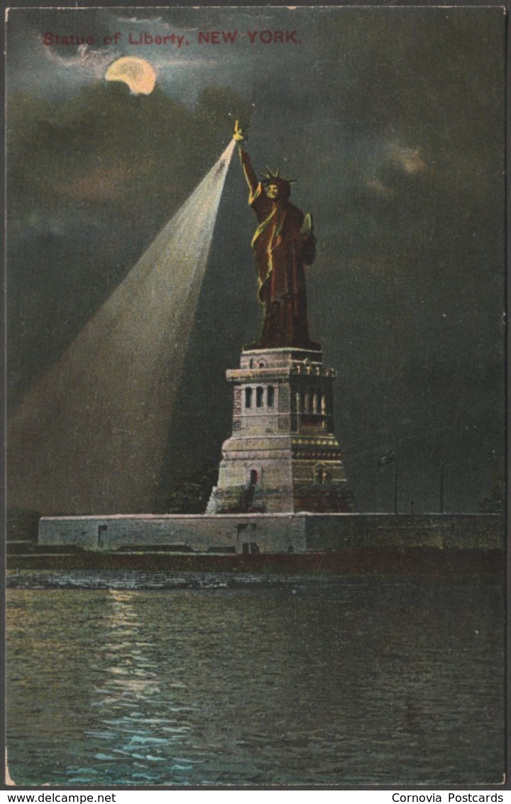 Statue Of Liberty, New York City, C.1910 - Theodore Eismann Postcard - Statue Of Liberty