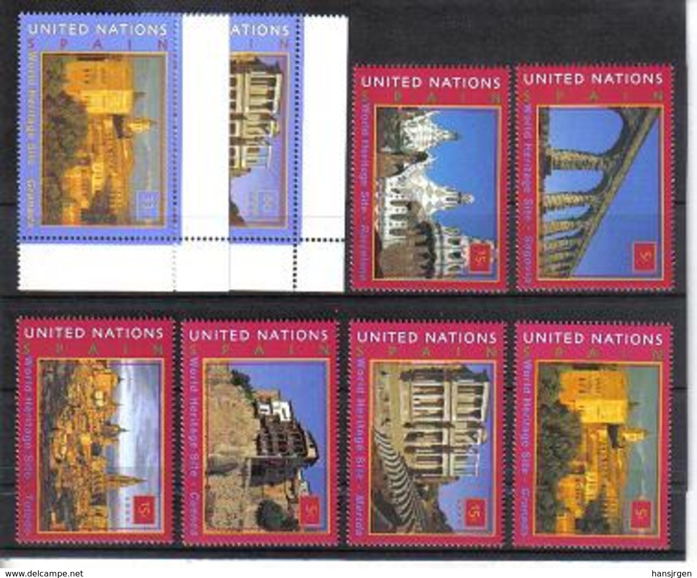 VNG533 UNO NEW YORK 2000 MICHL  846/47 + 848/53 ** Postfrisch Siehe ABBILDUNG - Ungebraucht