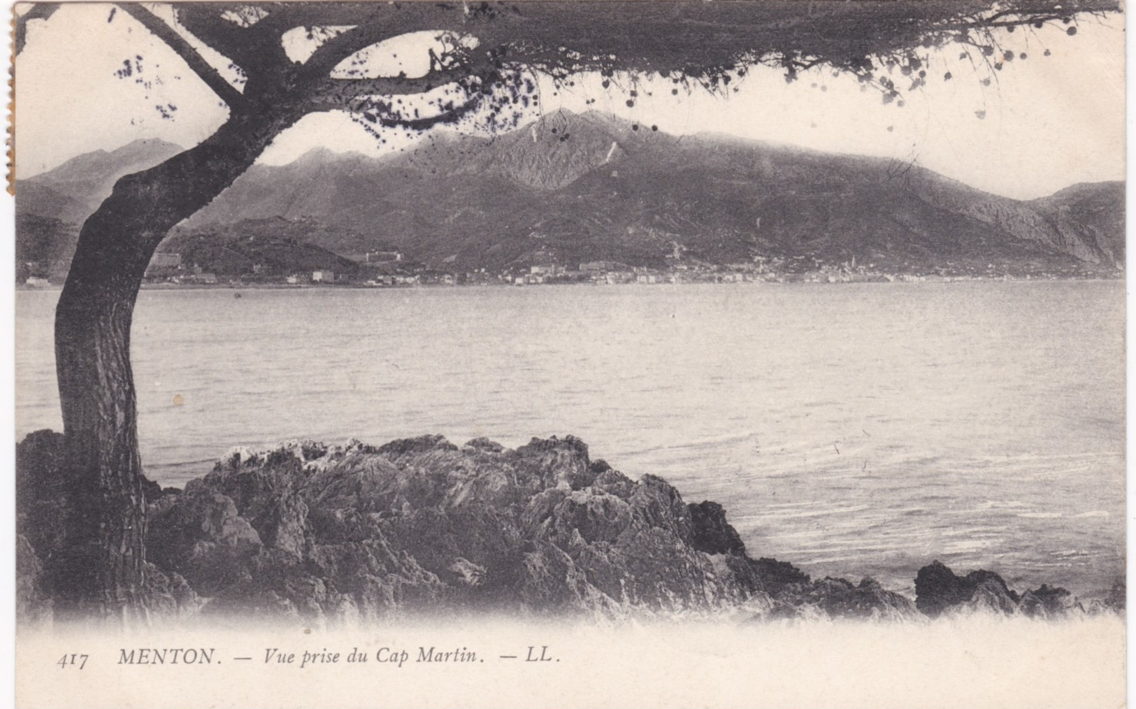 06 Alpes Maritimes - MENTON -  Vue Prise Du Cap Martin - Dos Simple 1904 - Menton