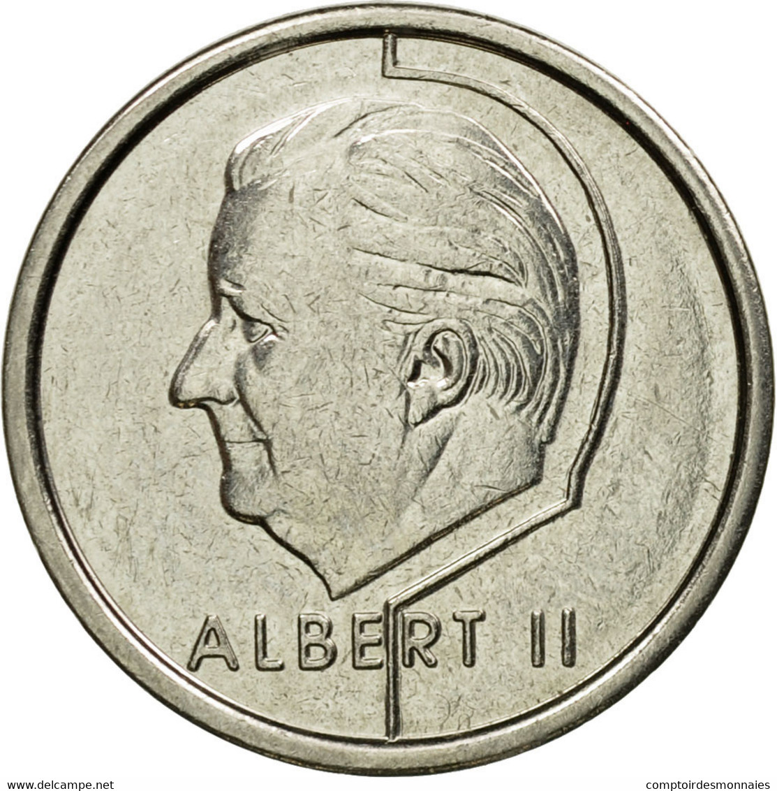 Monnaie, Belgique, Albert II, Franc, 1997, Bruxelles, TTB+, Nickel Plated Iron - 1 Frank