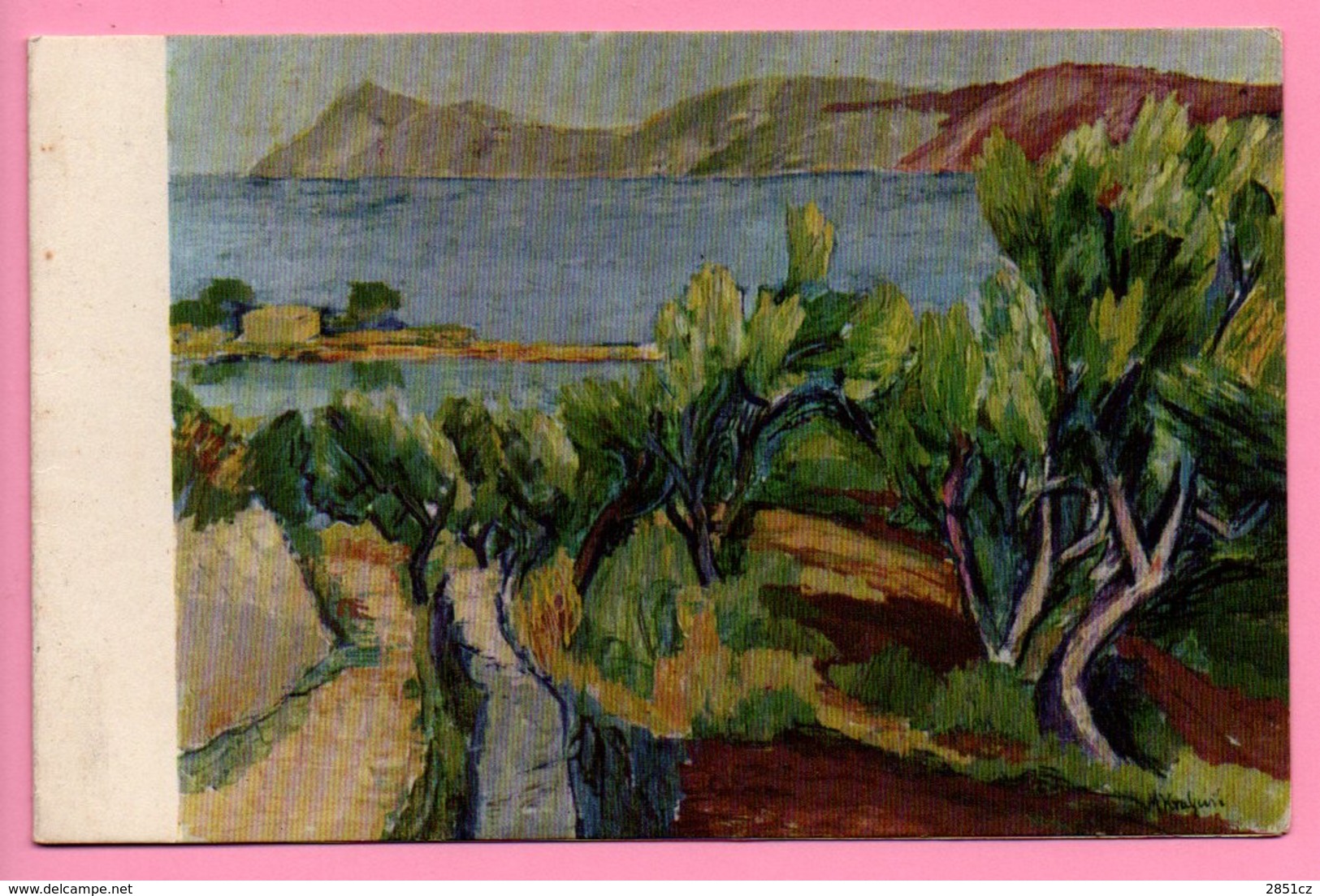 Fine Art - Mira Kraljević - A Coastal Landscape, Yugoslavia (Informator 3199/85) - Pittura & Quadri