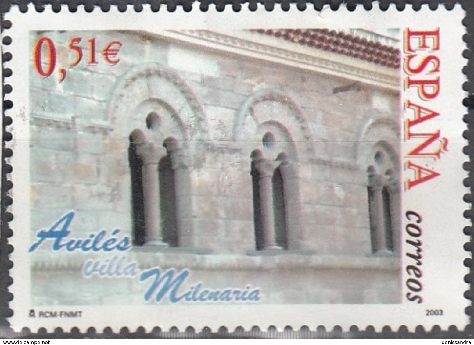 España 2004 Michel 3837 O Cote (2008) 0.60 Euro Palais à Avilés - Oblitérés