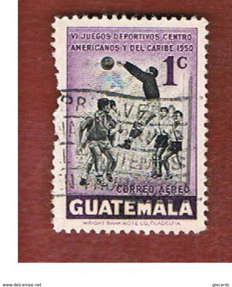 GUATEMALA   - SG 501 - 1950  CENTRAL AMERICAN GAMES: POLE  VAULTING  - USED - Guatemala