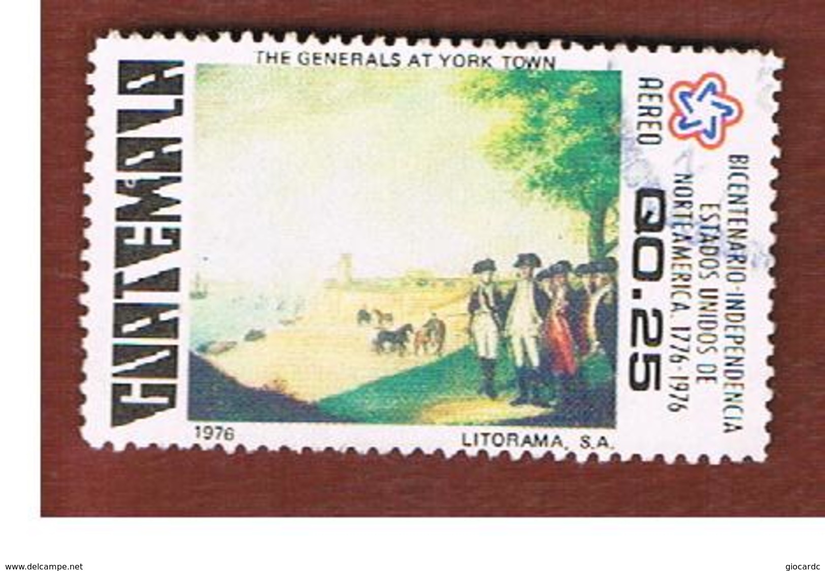 GUATEMALA   - SG 1037 - 1978   AMERICAN REVOLUTION BICENTENARY          - USED - Guatemala