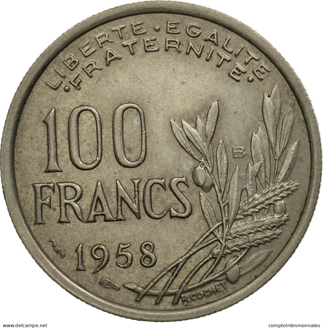Monnaie, France, Cochet, 100 Francs, 1958, Beaumont - Le Roger, SUP - N. 100 Francs
