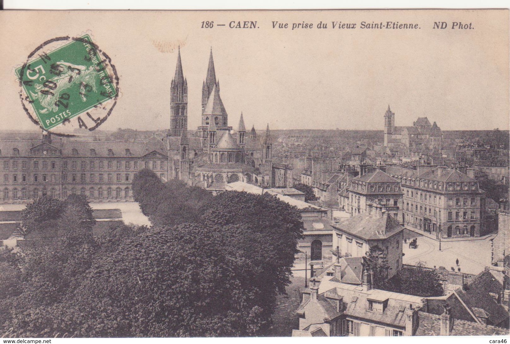 CPA - 186. CAEN Vue Prise Du Vieux St étienne - Caen