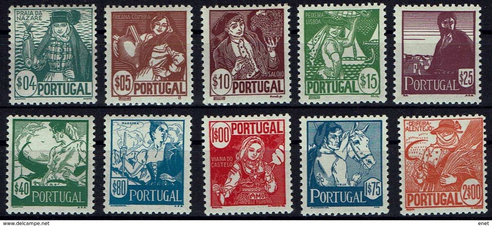 Portugal 1941 - Trachten - MiNr 632-641** - Neufs