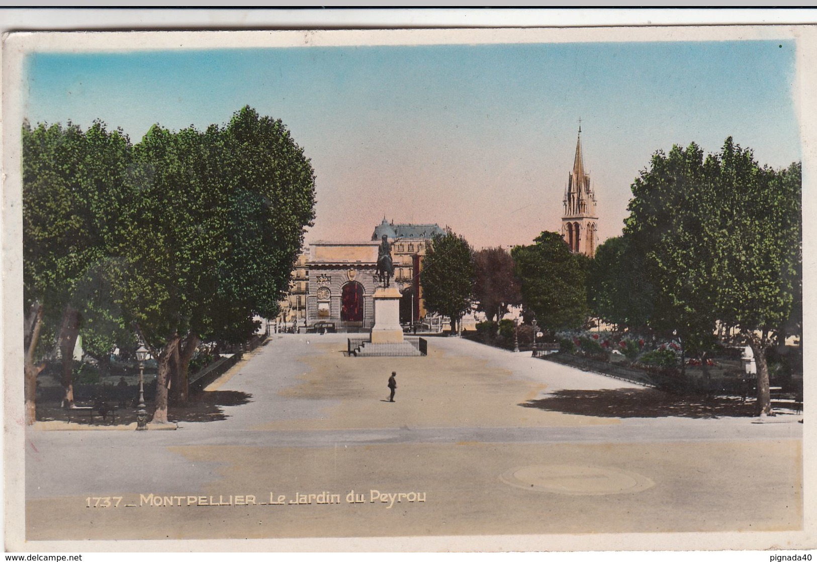 Cp , 34 , MONTPELLIER , Le Jardin Du Peyrou - Montpellier