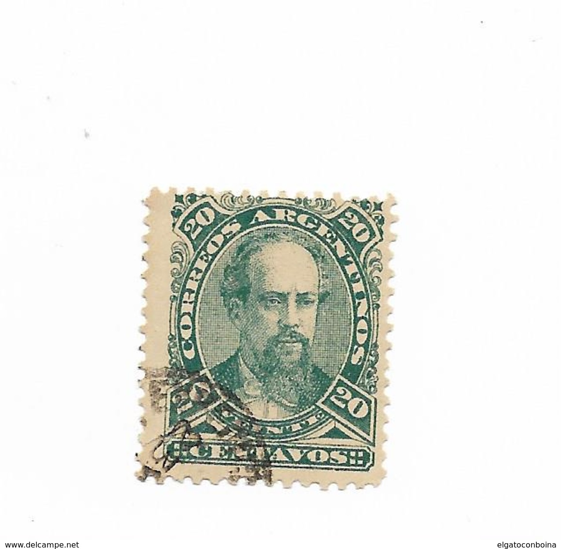 Argentina Scott  64A MICHEL 58A USED   YEAR 1888 - JULIO A ROCA PORTRAIT VERY FINE - Used Stamps