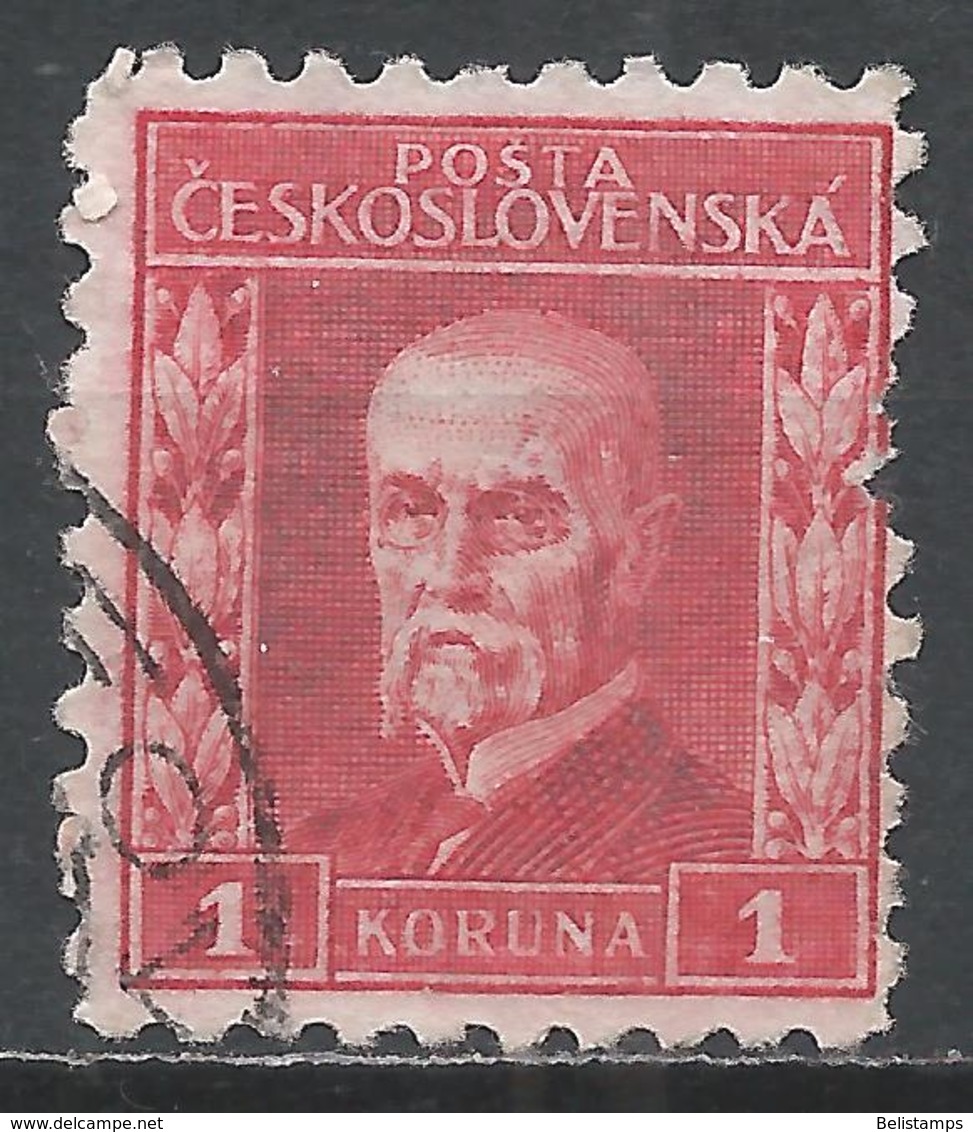 Czechoslovakia 1926. Scott #106 (U) President, Thomas Garrigue Masaryk - Oblitérés