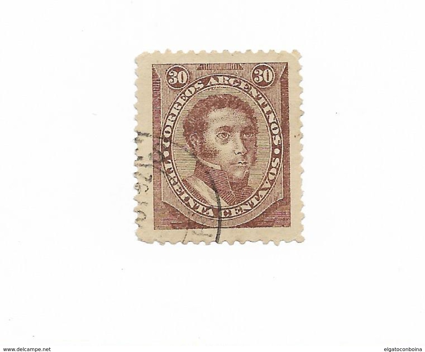 Argentina Scott  65 MICHEL 60 USED   YEAR 1888 - MANUEL DORREGO PORTRAIT VERY FINE - Used Stamps