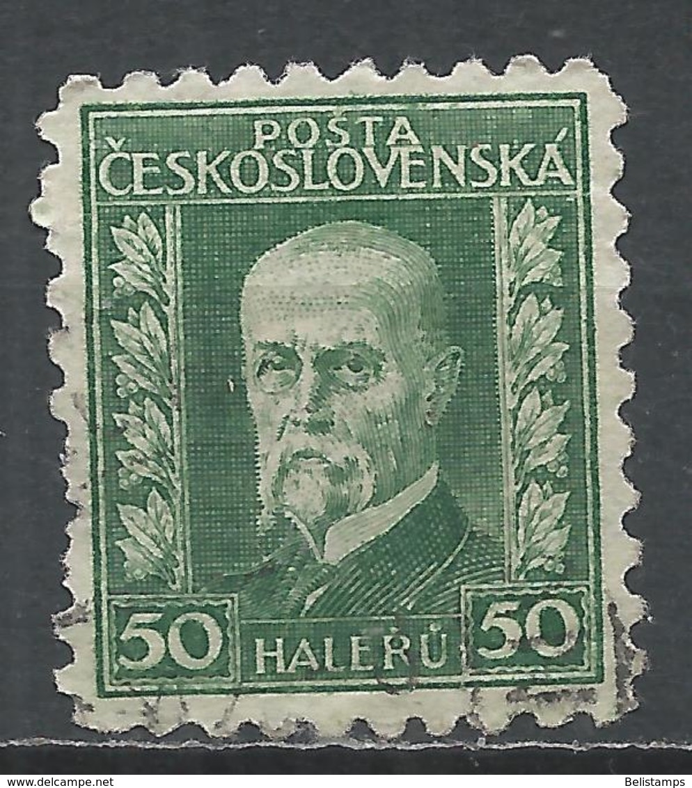 Czechoslovakia 1926. Scott #116 (U) President, Thomas Garrigue Masaryk - Oblitérés